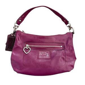 Coach Y2K Daisy Poppy Liquid Gloss Leather Crossbody Shoulder Handbag